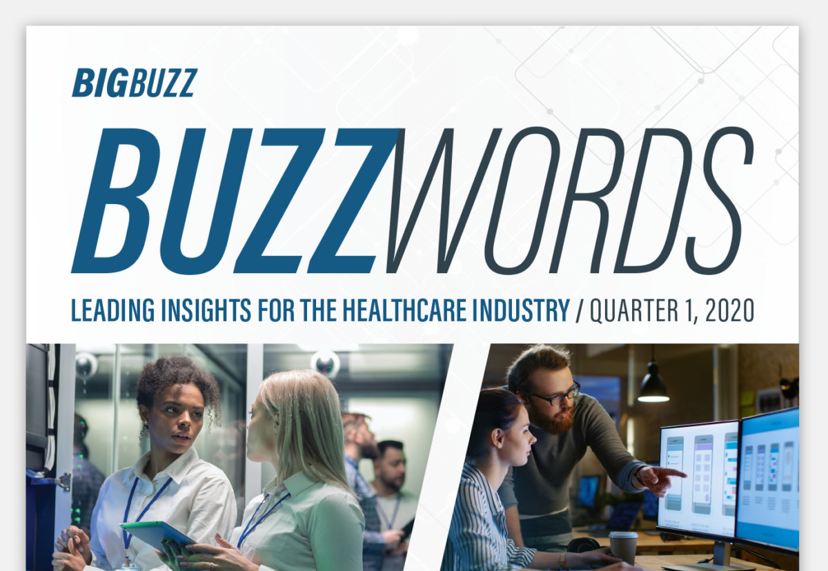 BuzzWords Leading Insights for the Healthcare Industry (Q1, 2020